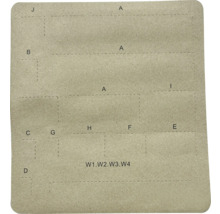 Vorlage mit verschiedenen Schnittmustern für Handwerksprojekte