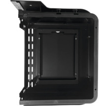 Schwarzes Montagesystem für den Sanitärbereich