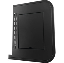 Schwarze Revisionsklappe aus Metall