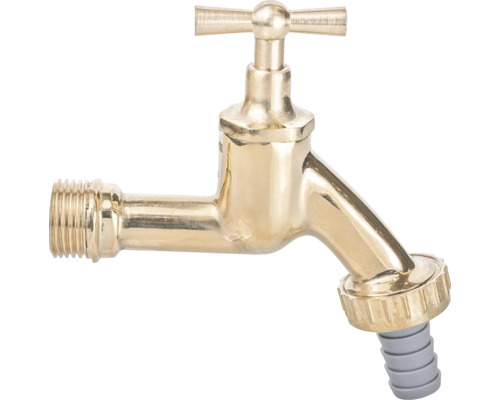 Wasserhahn aus Messing mit Schlauchanschluss