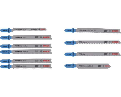Bosch Ensemble de lame de scie sauteuse PRO 92 mm 10 pces