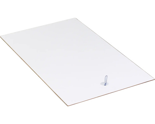 Plan de travail blanc avec fixation