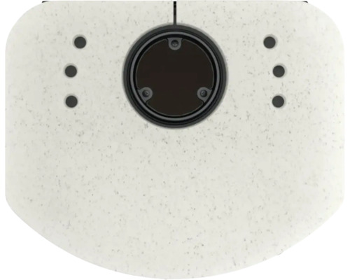 Plan de toilette avec trou de robinet et trous pour robinetterie