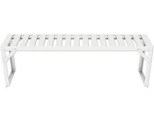 Weisser, klappbarer Wäscheständer für den Innenbereich