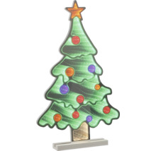 Sapin de Noël décoratif avec éclairage LED et étoile