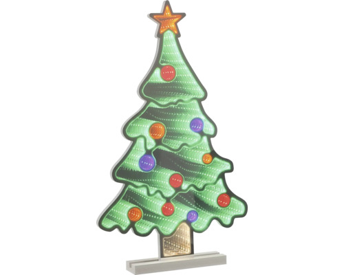 Sapin de Noël décoratif avec éclairage LED et étoile