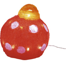 Dekorative Weihnachtskugel mit Punkten und Beleuchtung