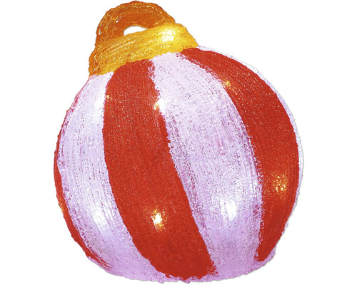 Weihnachtskugel mit Streifenmuster