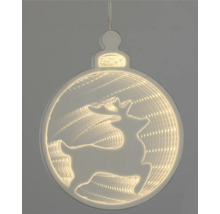 Dekorative Hängelampe in Kugelform mit Rentier-Motiv und Lichteffekt für Weihnachten