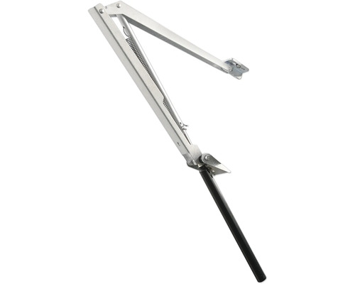 Lève-vitre en métal avec poignée noire