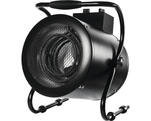 Radiateur soufflant avec poignée de transport et grille de protection