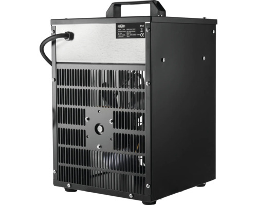 Radiateur soufflant Pergart avec poignée de transport et grille de ventilation