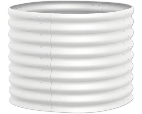 Jardinière surélevée en métal avec une structure ondulée