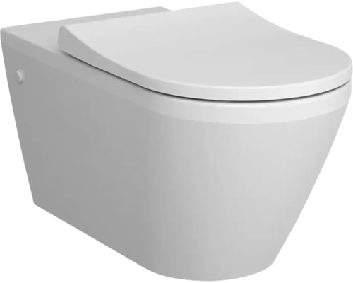 Wand-Tiefspülklosett aus Sanitärkeramik mit WC-Sitz