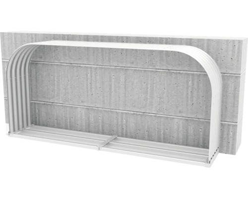 Lichtschacht aus Beton mit Montagerahmen