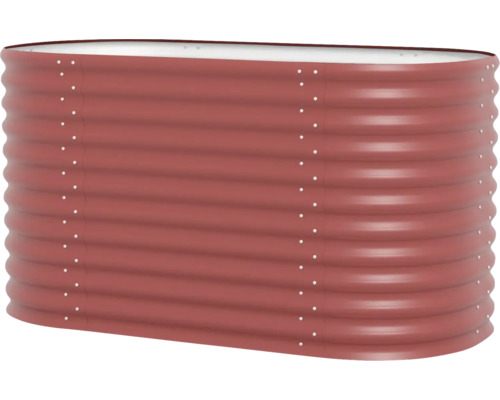 Hochbeet aus gewelltem Stahl mit Schrauben