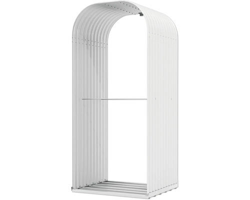 Metall Gerätehaus Bogenform mit Ablage