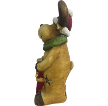 Figurine décorative de renne avec écharpe et bonnet