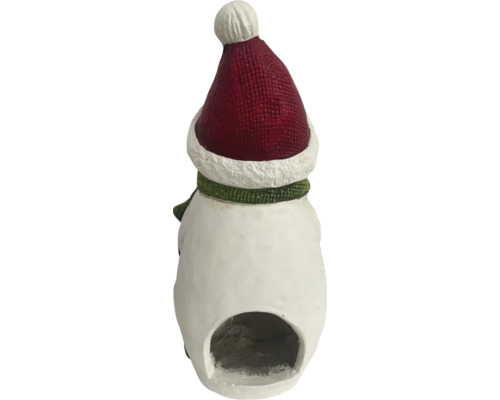 Figurine décorative bonhomme de neige avec bougeoir chauffe-plat