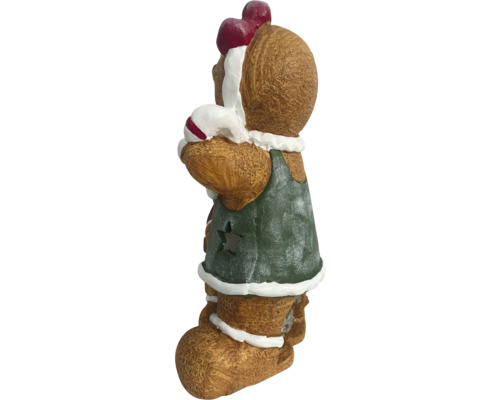Figurine décorative Ours en peluche avec bonhomme pruneau