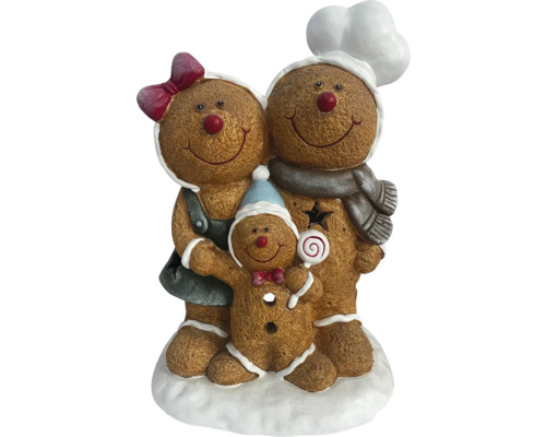Famille de pain d''épices décorative comme décoration de Noël festive