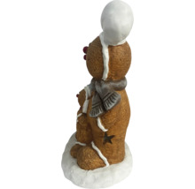 Figurines décoratives en pain d''épices avec écharpe et bonnet