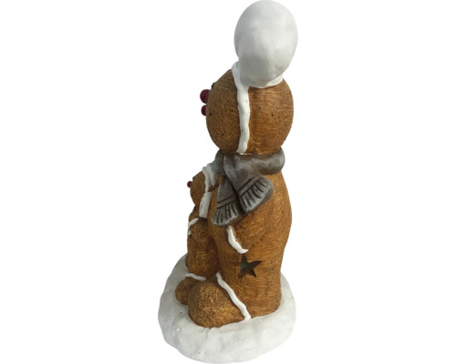 Figurines décoratives en pain d''épices avec écharpe et bonnet