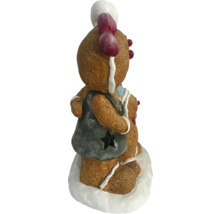 Figurine décorative en pain d''épices avec cœur et étoile pour la période de Noël