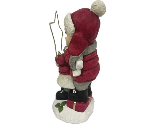 Dekofigur von Kindern mit Stern, Winterdeko