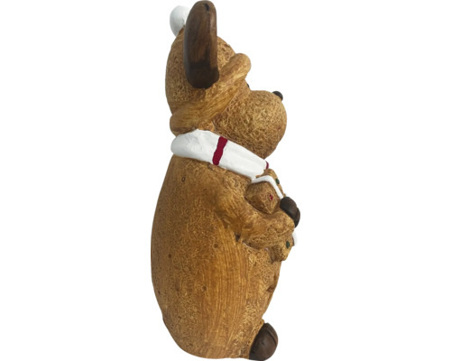 Figurine décorative renne avec enfant dans les bras