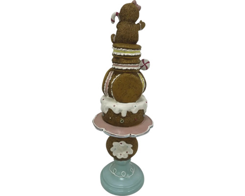 Figurine décorative de présentoir à gâteaux sur le thème du pain d''épices pour la décoration de Noël