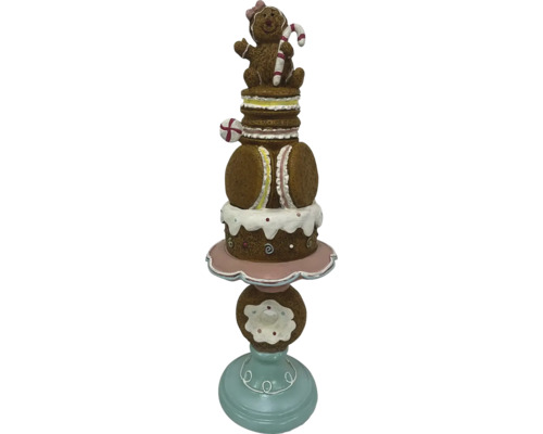 Figurine décorative de bonbons avec bonhomme en pain d''épices, macarons et donut