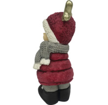 Figurine décorative de Père Noël avec bonnet et écharpe