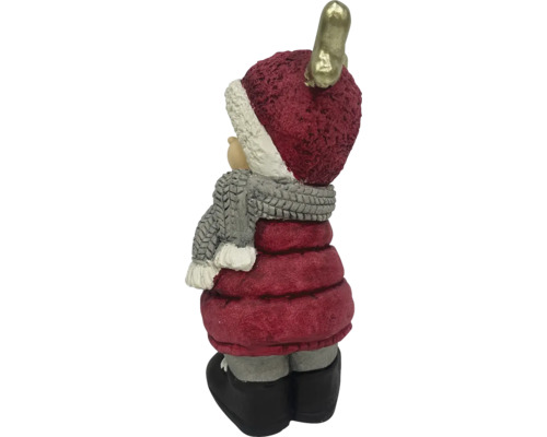 Figurine décorative de Père Noël avec bonnet et écharpe
