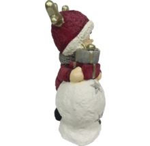Figurine décorative bonhomme de neige avec cadeaux