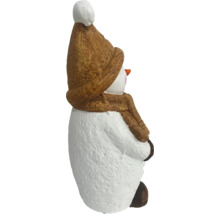 Figurine décorative bonhomme de neige avec bonnet et écharpe