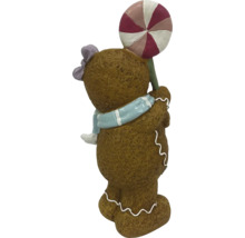 Figurine bonhomme en pain d''épices avec sucette comme décoration de Noël