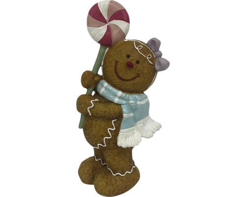 Figurine en pain d''épices avec sucette comme décoration de Noël
