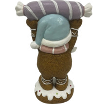 Figurine décorative bonhomme en pain d''épices avec des bonbons