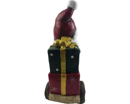 Figurine décorative Père Noël sur cadeaux