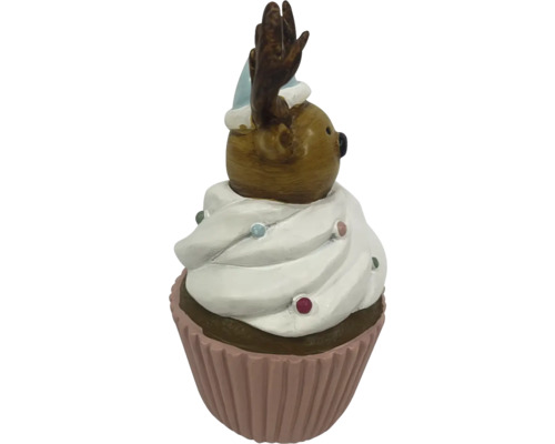 Figurine décorative renne en forme de cupcake pour la décoration de Noël