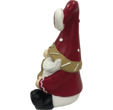 Dekorative Gartenzwergfigur mit roter Mütze und weissem Bart