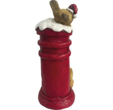 Boîte aux lettres décorative avec oiseau et bonnet de Noël, décoration de Noël pour l''intérieur