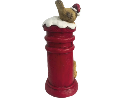 Boîte aux lettres décorative avec oiseau et bonnet de Noël, décoration de Noël pour l''intérieur