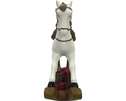 Figurine de cheval décorative avec paquets cadeaux