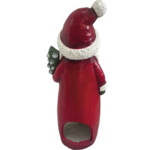 Weihnachtsmann Windlicht mit Tannenbaum