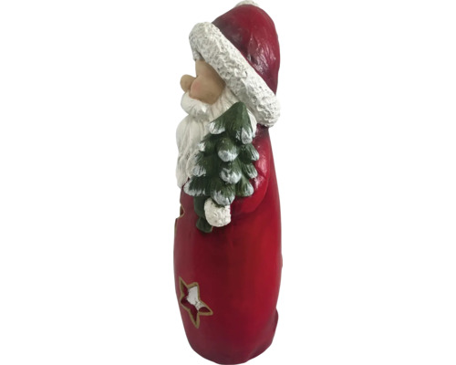 Weihnachtsmann Figur mit Baum und Sternen