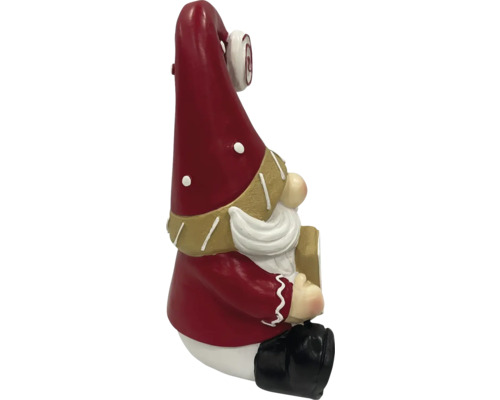 Dekorative Zwergfigur mit Mütze als Weihnachtsdekoration