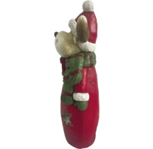 Dekofigur Rentier mit Stern und Mütze