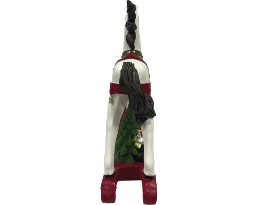 Figurine de cheval décorative avec décorations d''arbre de Noël